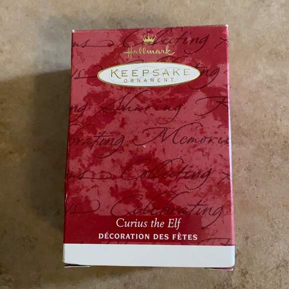 Vintage 2001 “Curious the Elf” Hallmark Keepsake Collector’s Club Ornament w/Box - Picture 5 of 10